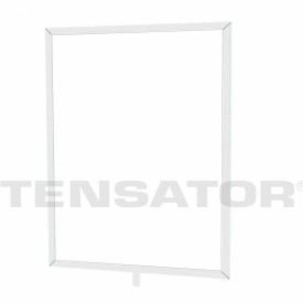 Lawrence Metal Tensator Sign Frame Post Rope 11X14" Polished Chrome FRAME- NOSC-1P-1114LD-V
